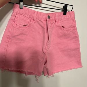 Brandy Melville (John Galt) Pink Denim Shorts